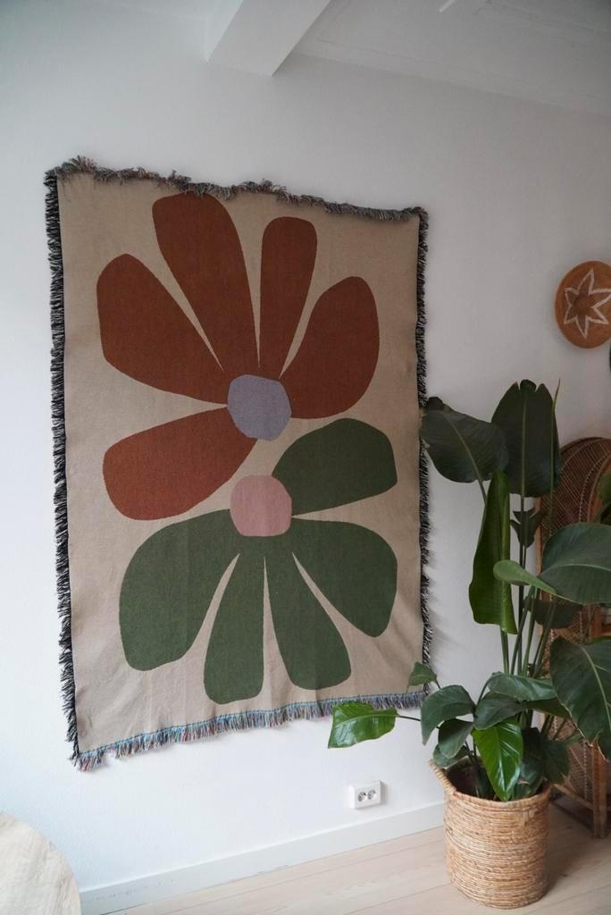 Wandkleed 'Retro Roots' - 137cm x 183cm en 137cm x 157cm, Huis en Inrichting, Woonaccessoires | Wanddecoraties, Nieuw, Ophalen of Verzenden