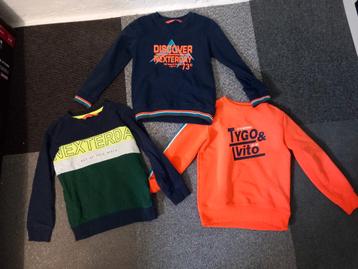 3 truien tygo en vito  jongen 110 116 beschikbaar voor biedingen