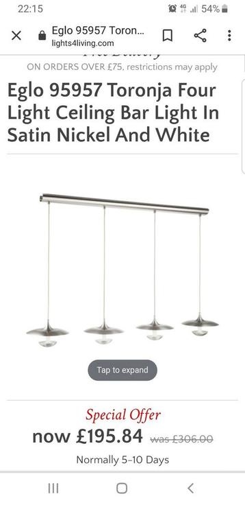 Eglo Toronja Hanglamp - Stijlvol Design beschikbaar voor biedingen