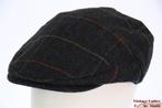 flatcap Platte pet Hawkins blauw vissengraat 58, 59, 60 new, Nieuw, Ophalen of Verzenden, Pet, 58 of 59 cm (L, 7¼ of ⅜ inch)