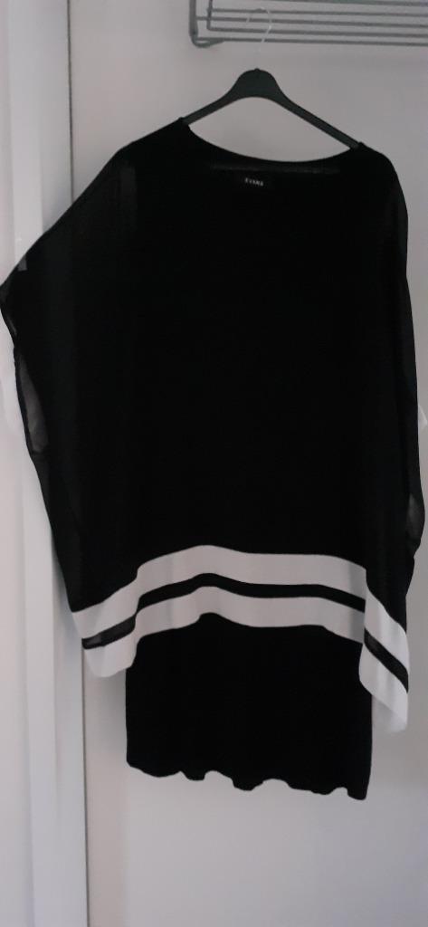 Jurk met vaste top maat 46-48 van Evans, Kleding | Dames, Grote Maten, Zo goed als nieuw, Jurk, Zwart, Ophalen of Verzenden