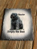 Bijzonder leisteen tegel bord Bouvier des Flandres, Ophalen, Nieuw