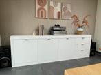 Prachtige witte kast | hoogglans | Goossens, Overige materialen, 200 cm of meer, Ophalen of Verzenden, Zo goed als nieuw