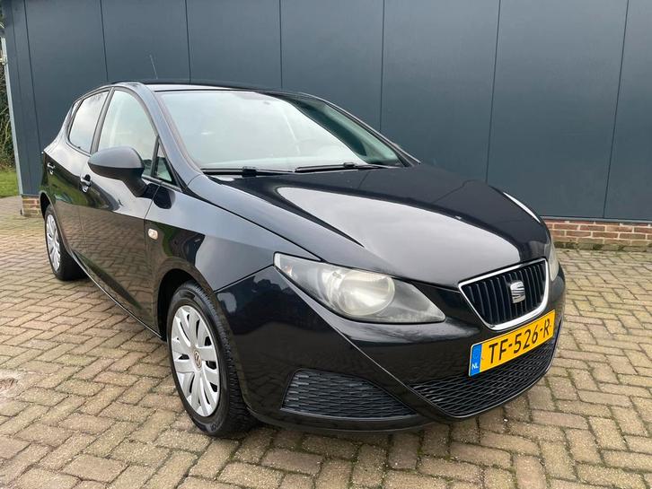 Seat Ibiza 1.4 16V 63KW 5DRS 2008 Zwart, Auto's, Seat, Particulier, Ibiza, ABS, Airbags, Airconditioning, Boordcomputer, Centrale vergrendeling