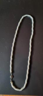 Gehaakte grijze kralen Ketting, Ophalen of Verzenden, Gebruikt, Grijs, Overige materialen