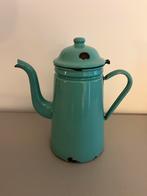 Vintage Emaille Kan - Turquoise, Antiek en Kunst, Antiek | Emaille, Ophalen