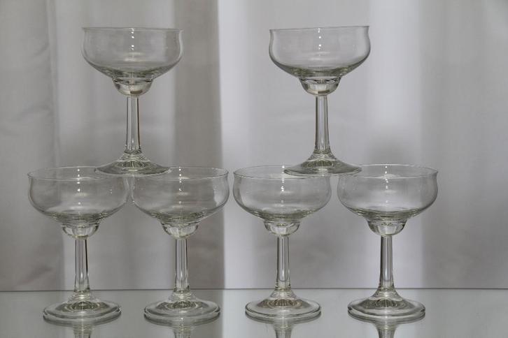 Set (ijs)coupes van Leerdam Ambasador, Antiek en Kunst, Antiek | Glas en Kristal, Ophalen