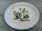 Platte ovale schaal Florabunda Wedgwood, Gebruikt, Ophalen of Verzenden, Schaal of Schalen, Wedgwood