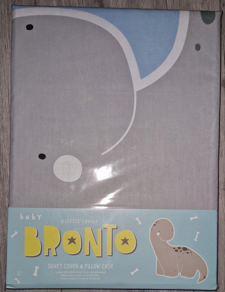 Leuk dekbedovertrek met dino motief - 140x200, Dekbedovertrek, Nieuw, Ophalen of Verzenden, Jongetje of Meisje