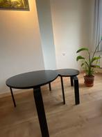 Zwarte bijzettafels, Huis en Inrichting, Ophalen, Rond, Minder dan 55 cm, 45 tot 60 cm