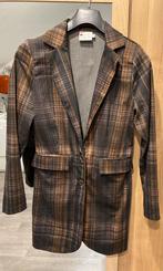 Bruine geblokte blazer Helena Hart, Ophalen of Verzenden, Zo goed als nieuw, Maat 34 (XS) of kleiner, Bruin