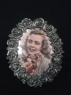 FOTOLIJSTJE met Sierlijke ROZEN Rand - Hoog 15,5 cm., Ophalen of Verzenden, Zo goed als nieuw