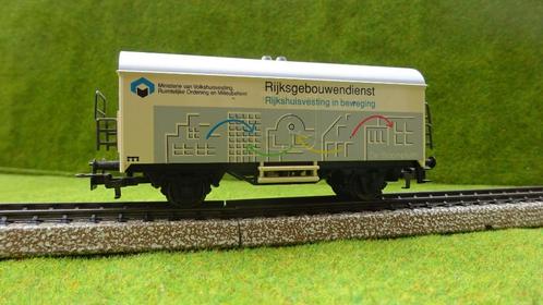 5 Marklin wagons Ministerie Vokshuisvesting "De Stoompluim", Hobby en Vrije tijd, Modeltreinen | H0, Gebruikt, Wagon, Wisselstroom