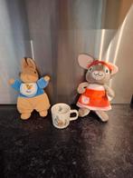 Peter rabbit set mok en 2 knuffels konijn, Ophalen of Verzenden, Zo goed als nieuw