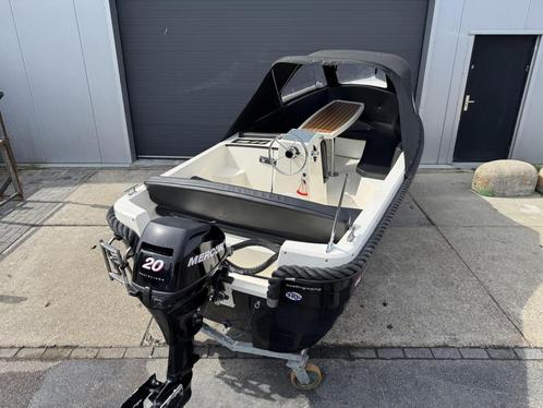 Nette Corsiva 475 Limited Sloep Compleet Incl. Mercury 20PK, Watersport en Boten, Sloepen, Gebruikt, 10 tot 30 pk, 3 tot 6 meter
