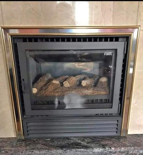 Flam gashaard, kan los geplaatst worden., Huis en Inrichting, Kachels, Zo goed als nieuw, Gaskachel, Gas, Ophalen
