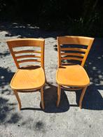 2 stoeltjes, Huis en Inrichting, Ophalen, Gebruikt, Twee, Bruin