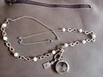 Ketting, Ophalen of Verzenden, Nieuw, Wit, Met hanger