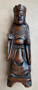 Aziatisch houten beeld, 20 cm, Ophalen of Verzenden