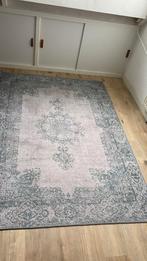 Vintage vloerkleed Rozenkelim 160 × 230, Huis en Inrichting, Ophalen, Blauw, 150 tot 200 cm, 200 cm of meer