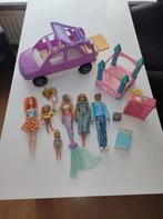 Barbie, Ken met auto en andere items Mattel, Ophalen of Verzenden, Gebruikt, Barbie