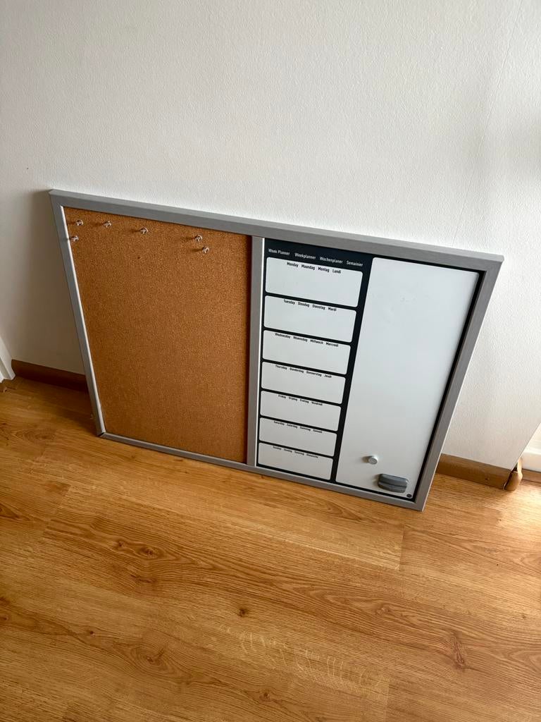 Memo bord / weekplanner, Ophalen, Gebruikt, Magneetbord