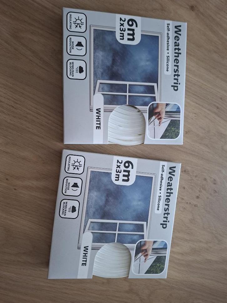 2 zelfklevende siliconen Weatherstrip-isolatiebanden (wit), Kinderen en Baby's, Kinderkamer | Inrichting en Decoratie, Nieuw, Ophalen of Verzenden