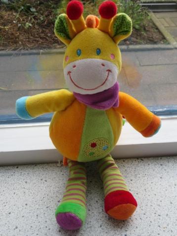 Giraffe of giraf merk Pommette vrolijk gekleurd velours beschikbaar voor biedingen