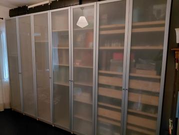 Ikea Pax kasten met Drammen deuren 350cm breed  beschikbaar voor biedingen