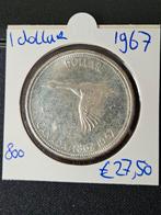 1 dollar Canada 1967, Verzenden, Noord-Amerika, Losse munt, Zilver
