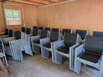 Nieuwe terrasstoelen tuinstoelen Gepoedercoat stalen frame beschikbaar voor biedingen