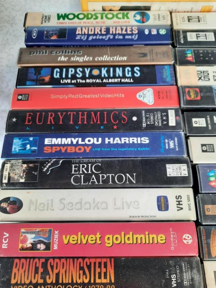 MUZIEK VIDEOBANDEN, Cd's en Dvd's, VHS | Documentaire, Tv en Muziek, Gebruikt, Muziek en Concerten, Alle leeftijden, Ophalen of Verzenden