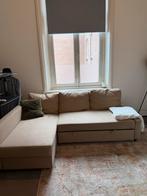 Ikea Friheten Hoekbank Slaapbank beige, Huis en Inrichting, Ophalen, Gebruikt, Hoekbank, 75 tot 100 cm