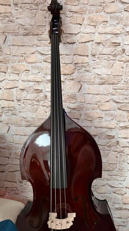Contrabas 3/4, Muziek en Instrumenten, Strijkinstrumenten | Contrabassen, Zo goed als nieuw, Ophalen