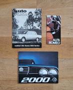 Alfa Romeo 2000 Berlina verkoopdocumentatie 1972, Alfa Romeo, Ophalen of Verzenden, Zo goed als nieuw