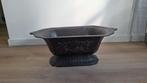 Prachtige Zwarte en zware decoratieve gietijzeren bak, Ophalen, Gebruikt