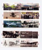 10 Luchtvaart postzegels vliegtuig helikopter Schiphol KLM, Verzamelen, Ophalen of Verzenden, Nieuw, Overige typen