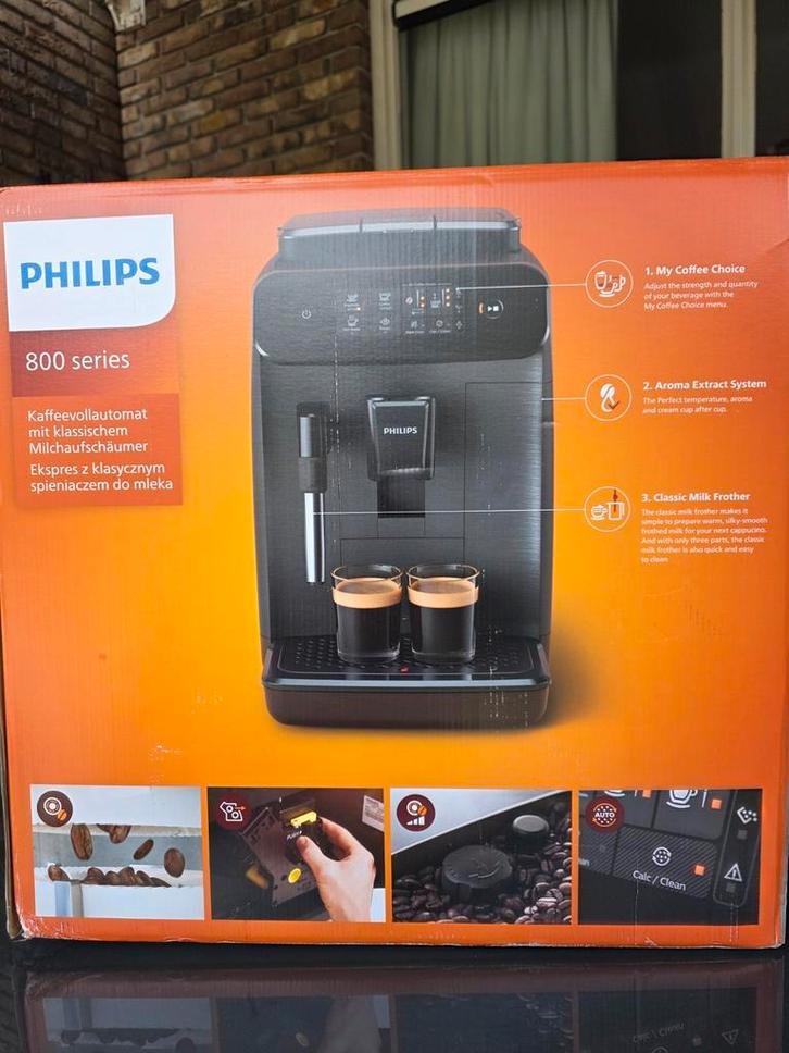 Philips 800 series, Witgoed en Apparatuur, Koffiezetapparaten, Nieuw, Gemalen koffie, Koffiebonen, Overige modellen, Ophalen of Verzenden