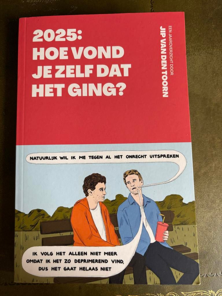 Hoe vond je zelf dat het ging - Jip van den Toorn, Ophalen of Verzenden, Zo goed als nieuw, Cartoons