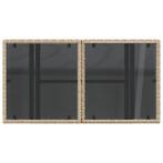 NIEUWE Tuintafel in hoogte verstelbaar glazen blad polyratta, Venlo, Nieuw, Ophalen of Verzenden, Info@habatrading.com