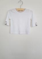 Burberry Baby shirtje wit 62, Verzenden, Zo goed als nieuw, Jongetje of Meisje, Shirtje of Longsleeve