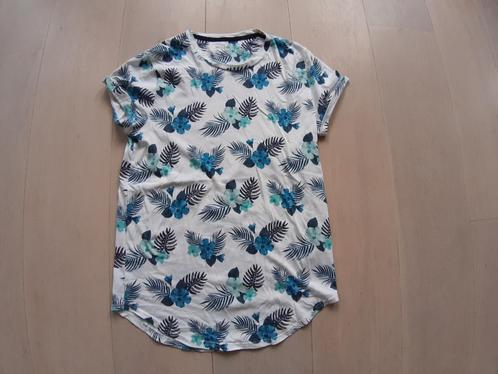Hollister wit t-shirt met bloemen print maat S, Kleding | Heren, T-shirts, Zo goed als nieuw, Maat 46 (S) of kleiner, Wit, Ophalen of Verzenden