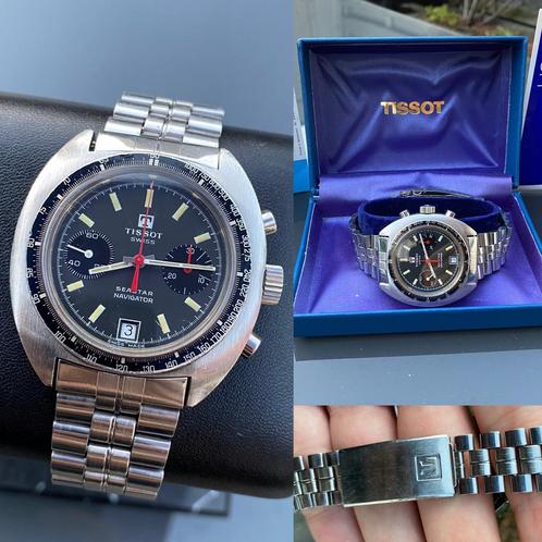 Tissot Seastar Navigator, Sieraden, Tassen en Uiterlijk, Horloges | Antiek, Tissot, Staal, 1960 of later, Ophalen of Verzenden
