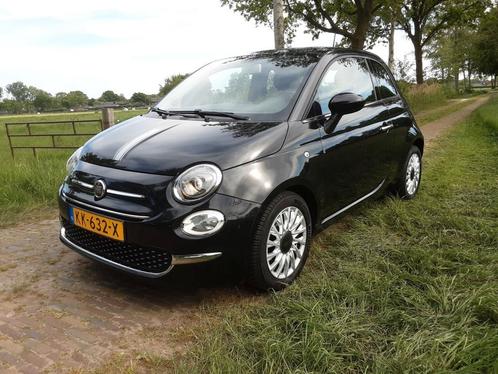 Fiat 500 Twinair Turbo 80pk 2016 Zwart NIEUW MODEL, Auto's, Fiat, Particulier, Benzine, A, Hatchback, Handgeschakeld, Origineel Nederlands