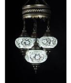 Oosterse Arabische Marokkaanse hanglamp glasmozaiek set 4 L, Nieuw, Oosters Arabisch 1001nacht Boho Ibiza Marrakech Marokkaans Turks