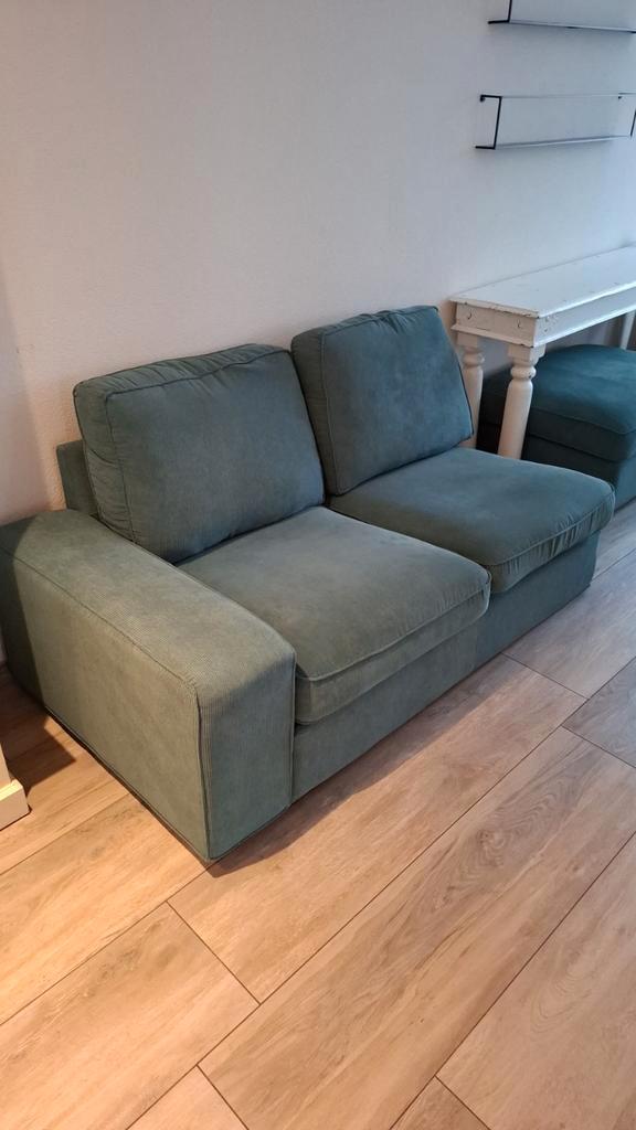Ikea Kivik verlengstuk - Kelinge grijs/blauw, Huis en Inrichting, Banken | Sofa's en Chaises Longues, Zo goed als nieuw, Tweepersoons