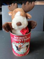 Kerstblik met pluche rendier ( Anna club Delft ), Ophalen, Gebruikt