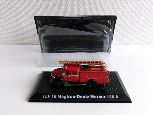 TLF 16 Magirus-Deutz Mercur 125 A rood 1:43 Magazine Models, Hobby en Vrije tijd, Modelauto's | 1:43, Zo goed als nieuw, Bus of Vrachtwagen