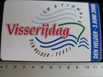 sticker nationale visserijdag den helder texel logo 2000, Verzamelen, Stickers, Verzenden, Zo goed als nieuw, Bedrijf of Vereniging