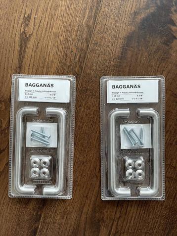4x Ikea Bagganas zilveren handgrepen beschikbaar voor biedingen